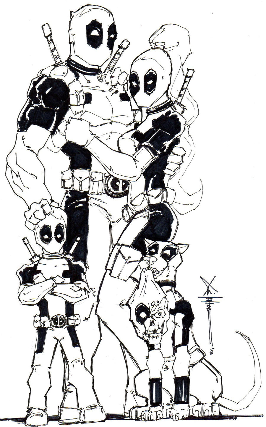 lady deadpool coloring pages - photo #11