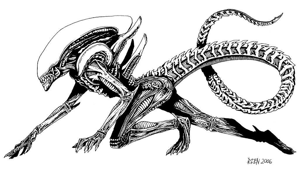 Xenomorph Coloring Pages Coloring Pages