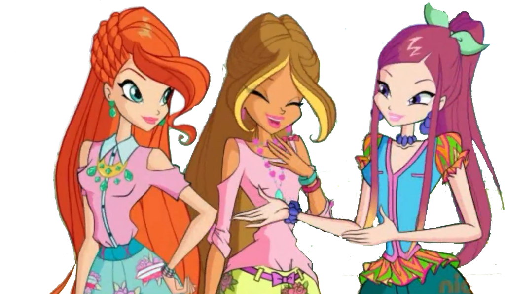 The Winx Club: Bloom,Flora and Roxy 7 seasons by PrincessBloom93