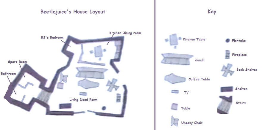 Layout to Beetlejuices house by AceLions on DeviantArt
