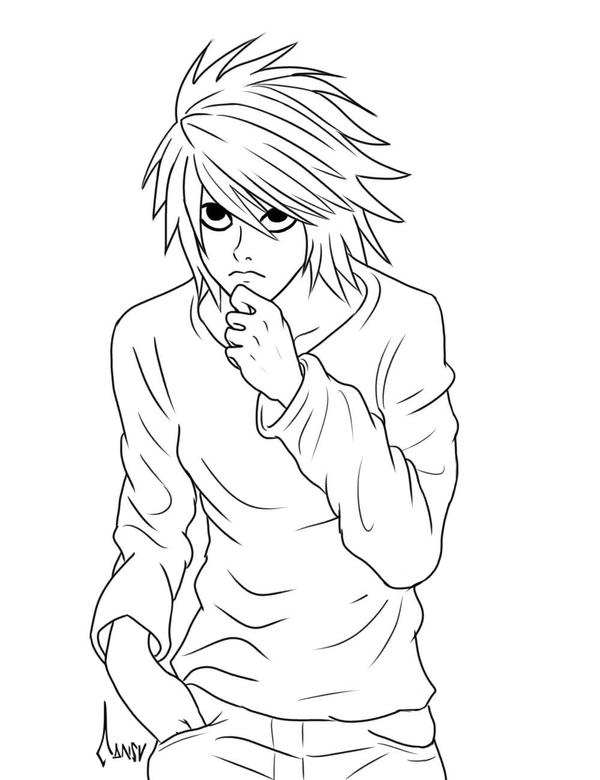 death note coloring pages - photo #9