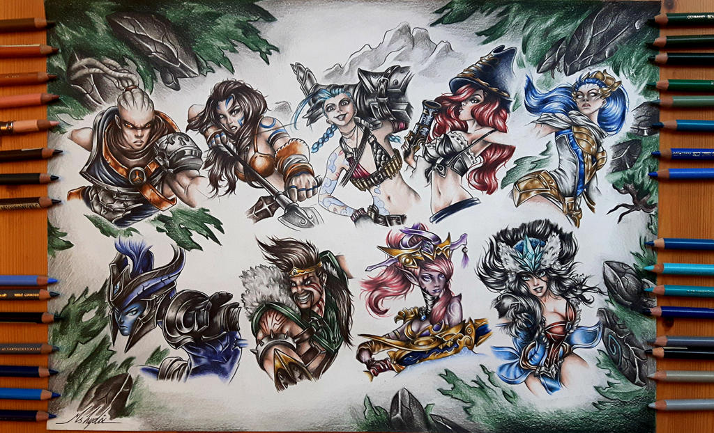 League of Legends - ADC's by MsLydix
