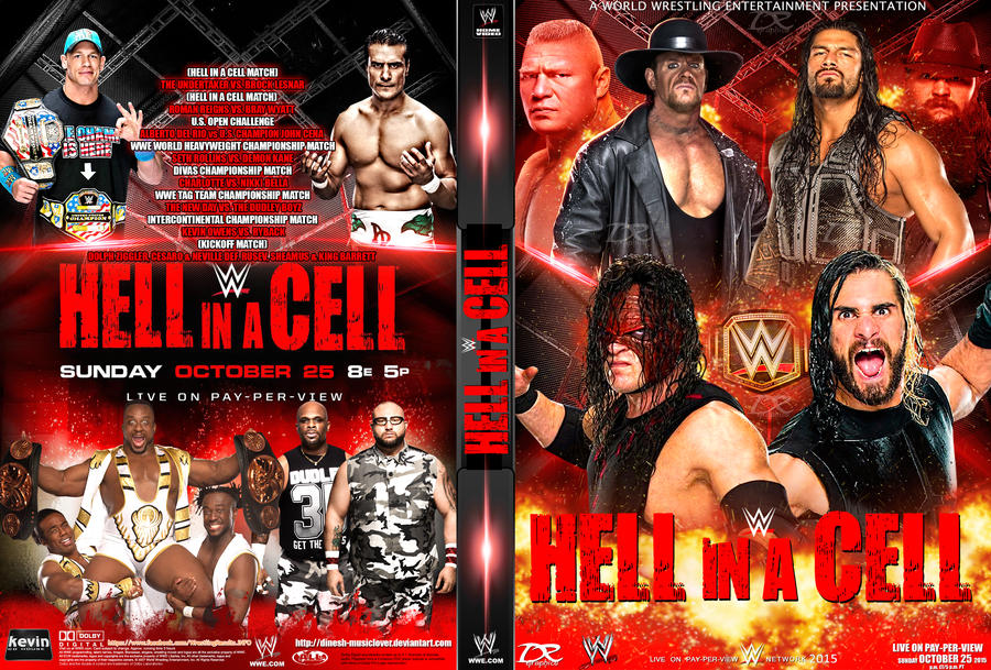 WWE Hell In A Cell 2015 DVD Cover by Dinesh-Musiclover