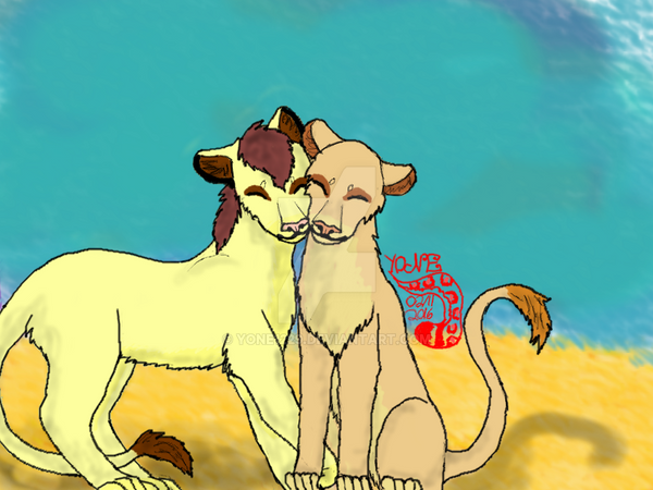 lioness_couple_by_yone1229-d9riptg.png