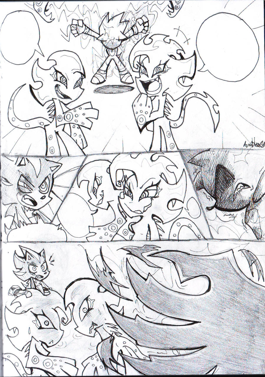 Sonic Sketch Comic PSG Style page1 by Auroblaze on DeviantArt