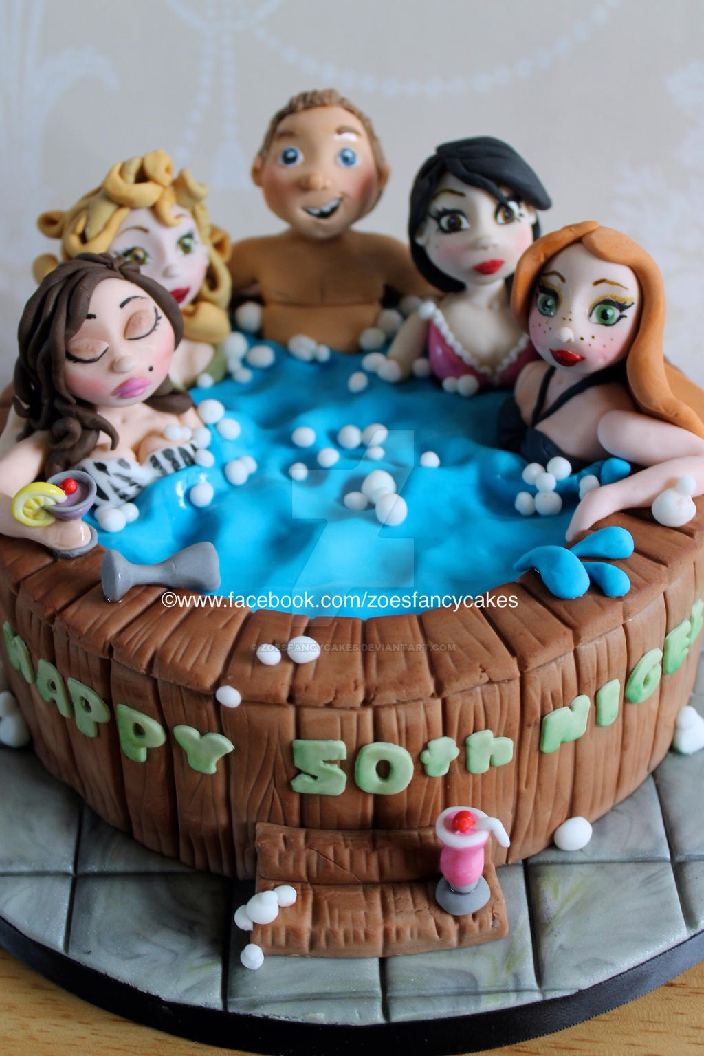 Hot Tub Birthday Cake By Zoesfancycakes On Deviantart