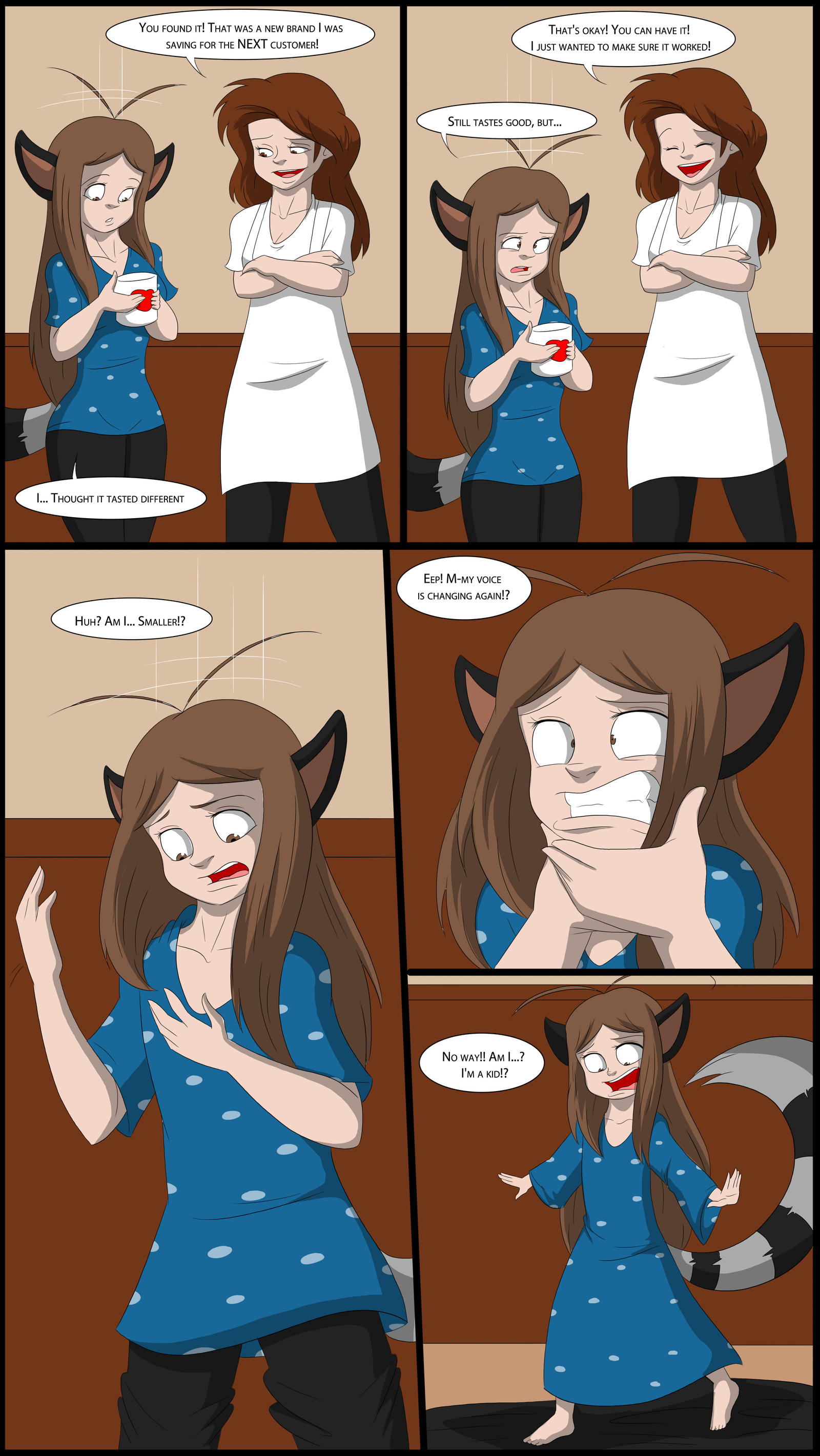 Coffee Shop Girl TG/TF/AR Page 6 by TFSubmissions on DeviantArt