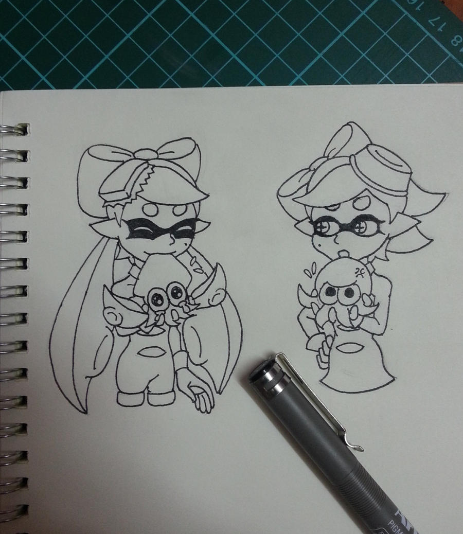 callie and marie splatoon coloring pages - photo #11