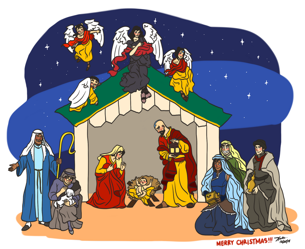 clipart christmas manger scene - photo #27