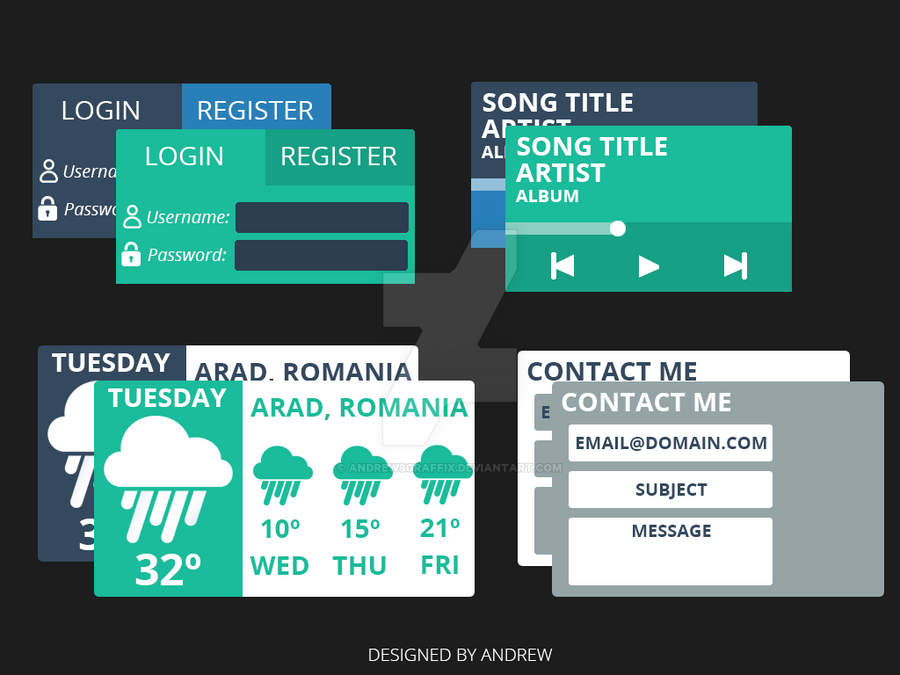 UI Elements by andrewsgraffix