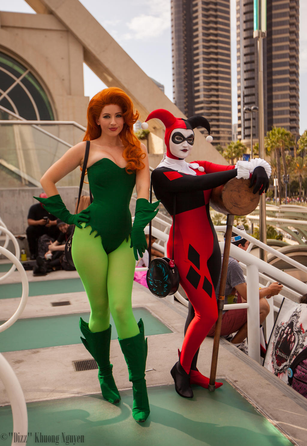 cosplay and poison ivy Harley quinn