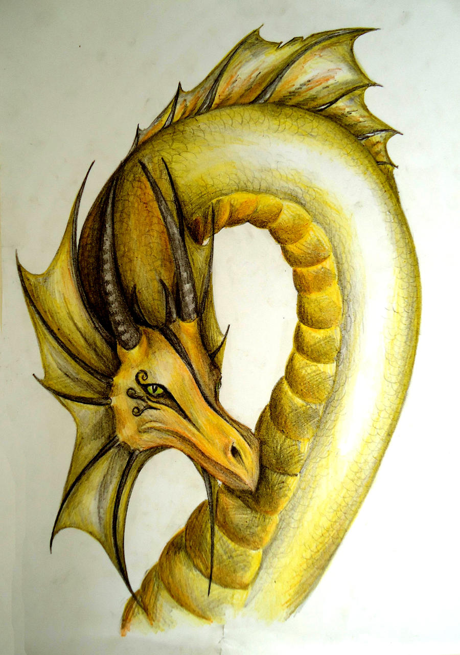 yellow dragon clipart - photo #46
