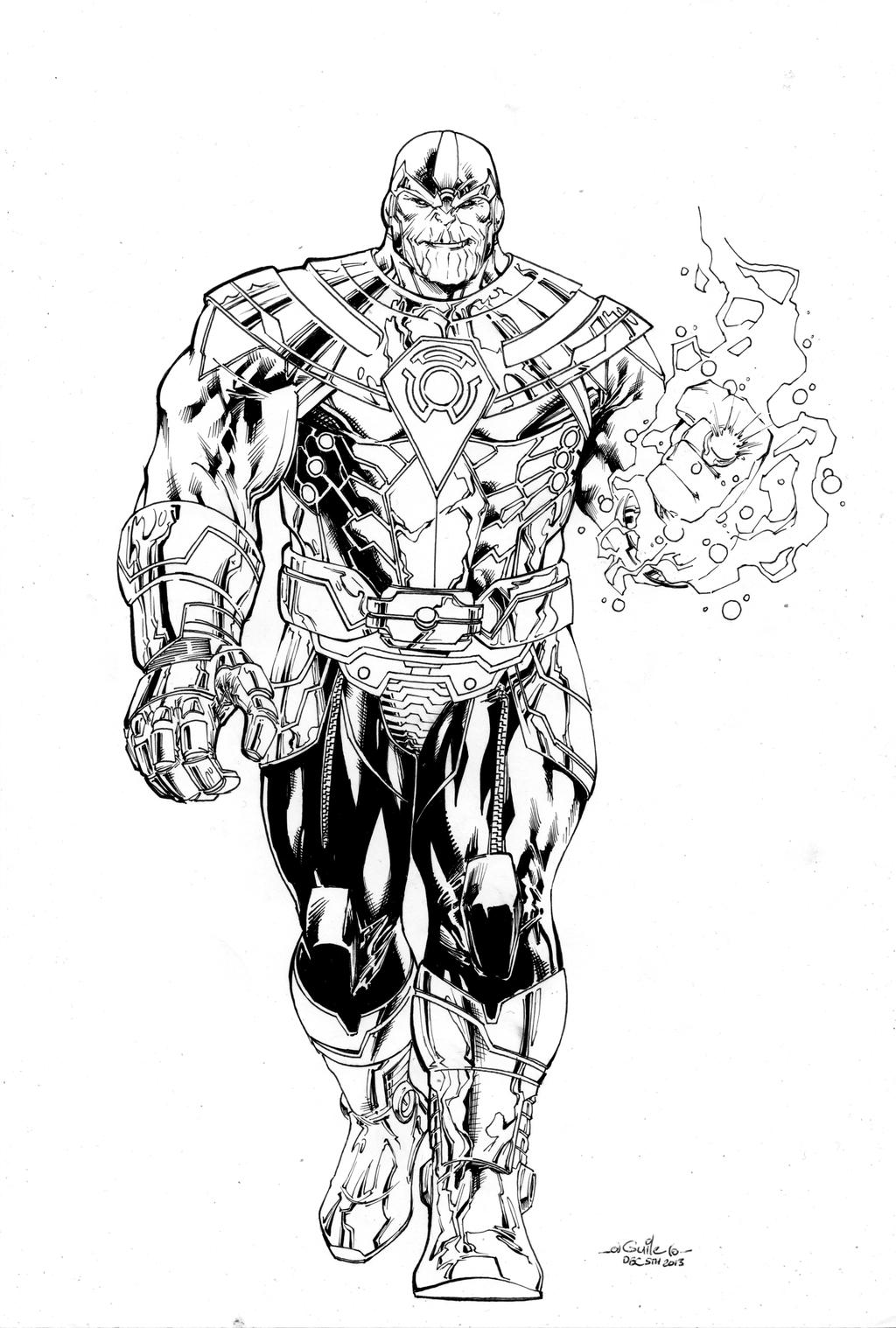 Thanos of Sinestro Corps by SpiderGuile on DeviantArt