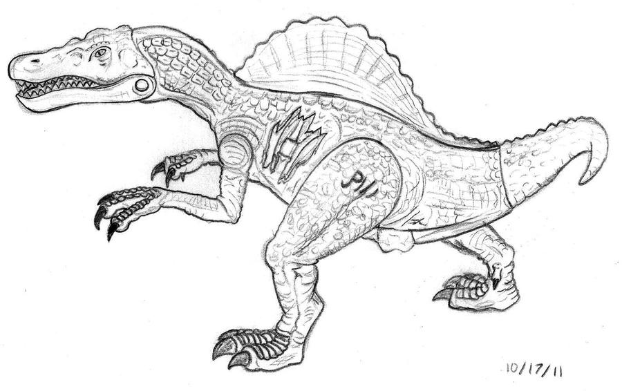 t rex and spinosaurus coloring pages - photo #32