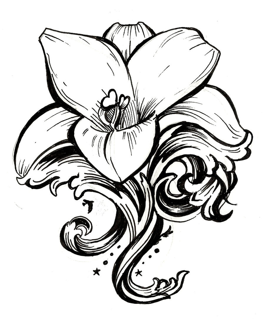 Lilly Tattoo by blindthistle on DeviantArt