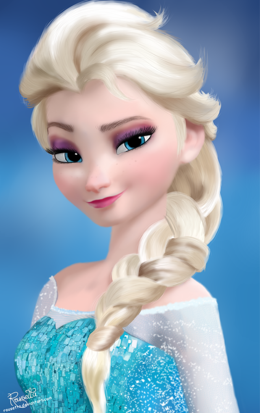 pencil with art drawing Elsa on Rousetta by DeviantArt