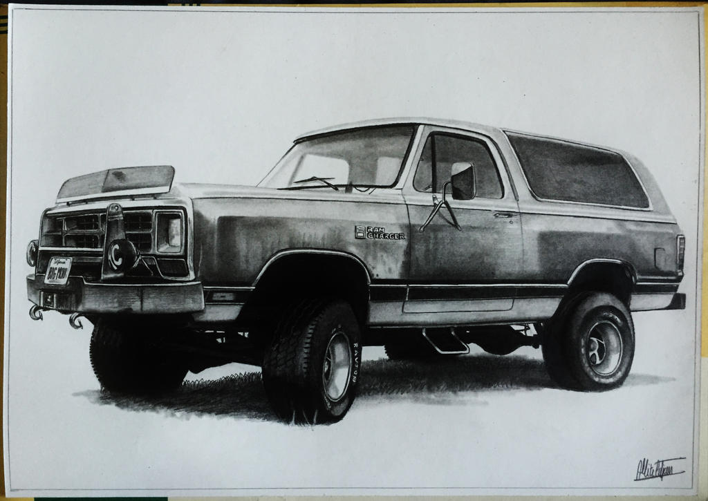 Dodge Ram Charger 84' drawing by alainmi on DeviantArt