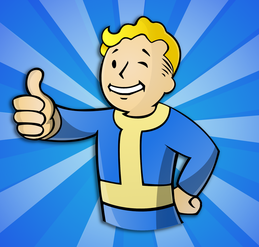 Bethesda Fallout 4 Vault Boy Thumbs Up Nero portafoglio
