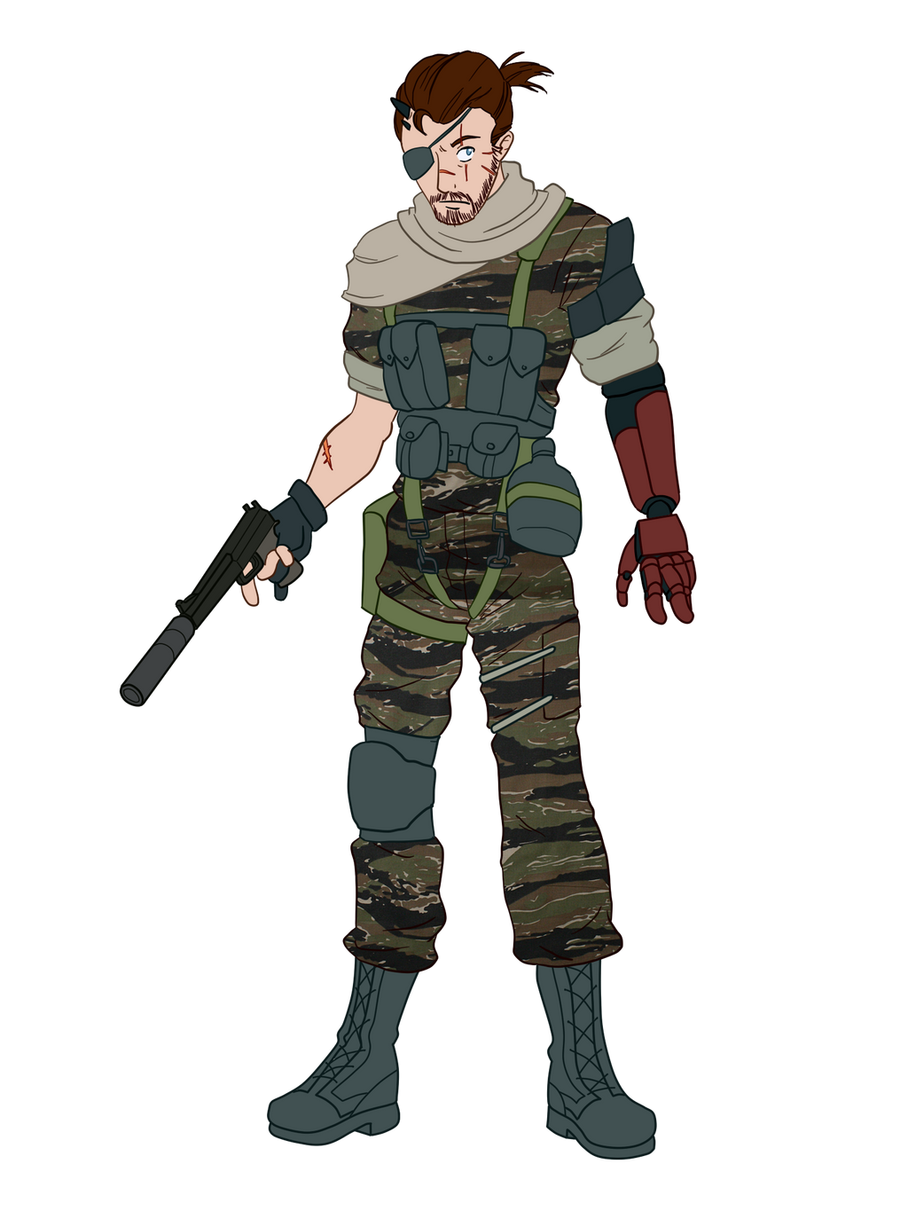 Punished Snake: From Metal Gear Solid V by JinglesRasco on DeviantArt