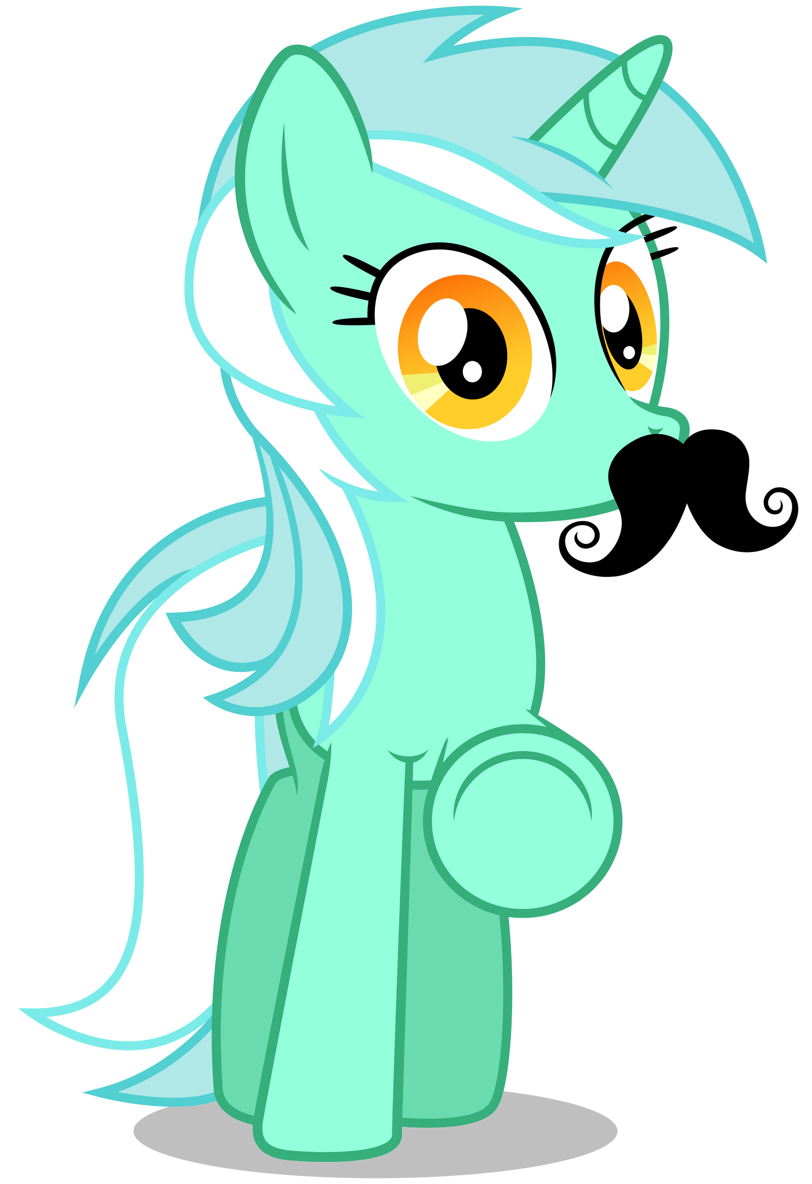 Lyra - Mustache You Something by CaliAzian on DeviantArt